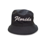 Florida 100% Cotton Reversible Bucket Hat "Florida Orlando" - Brown, Blue, Green, Black, Grey, White