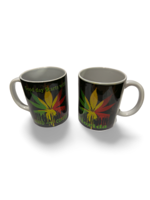 Florida Ceramic Coffee Mug - "Leaf Paint"