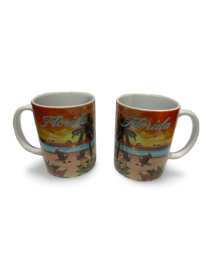 Florida Ceramic Coffee Mug - "Beach Sunset"