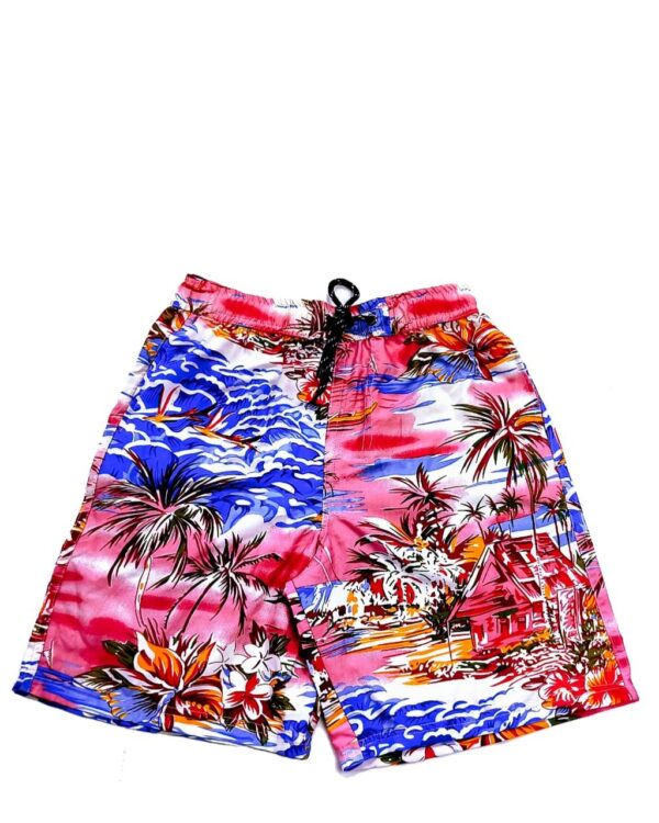 Boys Hawaiian Short 'BOAT PINK'