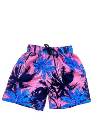 Boys Hawaiian Short 'PALM PINK'