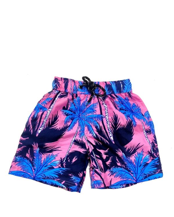 Boys Hawaiian Short 'PALM PINK'