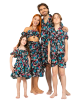 Men's Hawaiian Shirt 'BAMBOO BLACK'