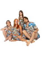 Adjustable Bra and Palazzo Pants Set Ladies Hawaiian Prepack