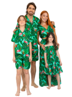 Men's Hawaiian Shorts 'FLAMINGO GREEN'
