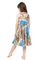 Girls' Breezy Sleeveless Tank Dress – Boat Navy and Boat Pink