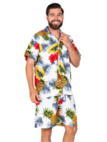 Men's Hawaiian Shorts 'PINEAPPLE WHITE'