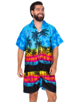 Men's Hawaiian Shorts 'SUNSET BLUE'