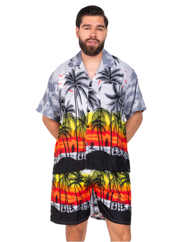 Men's Hawaiian Shorts 'SUNSET GREY'