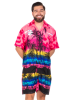 Men's Hawaiian Shorts 'SUNSET PINK'