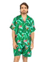 Men's Hawaiian Shorts 'FLAMINGO GREEN'