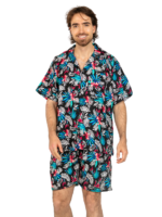 Men's Hawaiian Shorts 'BAMBOO BLACK'