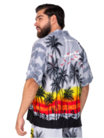 Men's Hawaiian Shirt 'SUNSET GREY'