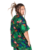 Men's Hawaiian Shirt 'FLAMINGO NAVY'