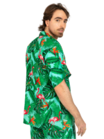 Men's Hawaiian Shirt 'FLAMINGO GREEN'