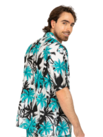 Men's Hawaiian Shirt 'PALM WHITE'