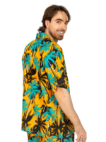 Men's Hawaiian Shirt 'PALM YELLOW'