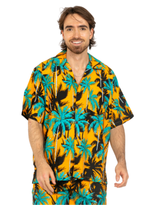 Men's Hawaiian Shirt 'PALM YELLOW'