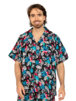 Men's Hawaiian Shirt 'BAMBOO BLACK'