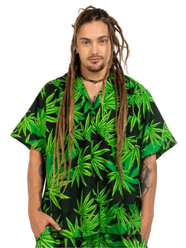 Men's Hawaiian Shirt 'GRASS GREEN'