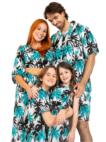 Men's Hawaiian Shirt 'PALM WHITE'