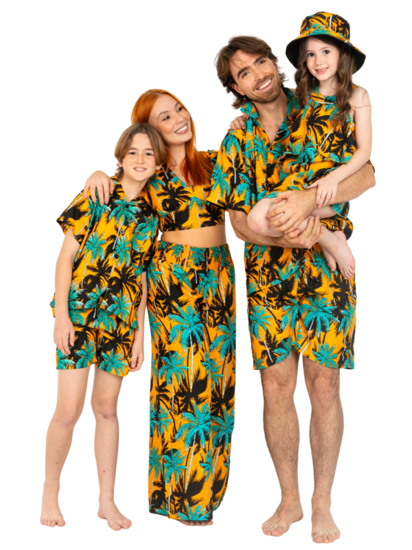 Men's Hawaiian Shorts 'PALM YELLOW'