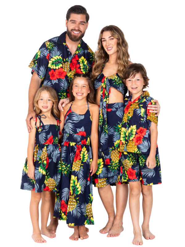 Men's Hawaiian Shorts 'PINEAPPLE NAVY'