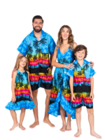 Men's Hawaiian Shorts 'SUNSET BLUE'