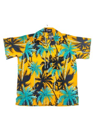 Boys Hawaiian Shirt 'PALM YELLOW'