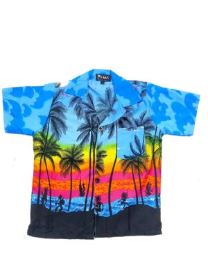 Boys Hawaiian Shirt 'SUNSET BLUE'