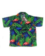 Boys Hawaiian Shirt 'FLAMINGO NAVY'