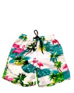 Boys Hawaiian Short 'FLAMINGO WHITE'