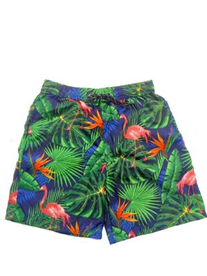 Boys Hawaiian Short 'FLAMINGO NAVY'