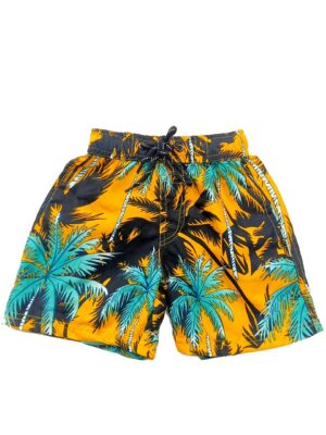 Boys Hawaiian Short 'PALM YELLOW'