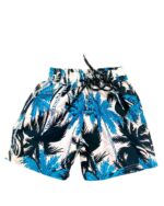 Boys Hawaiian Short 'PALM WHITE'