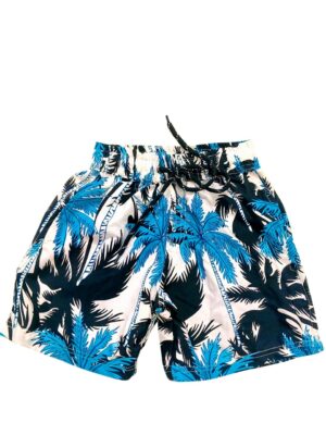 Boys Hawaiian Short 'PALM WHITE'