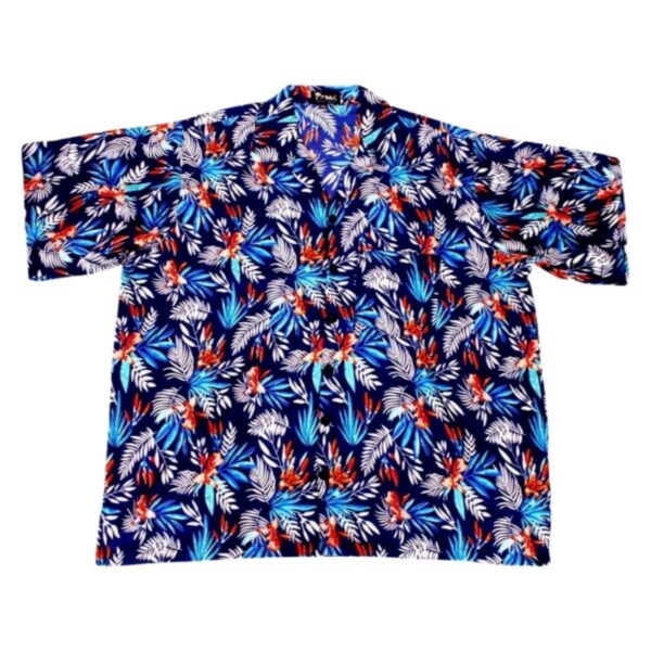 Men's Hawaiian Shirt 'BAMBOO NAVY'