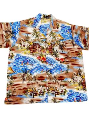 Men's Hawaiian Shirt 'BOAT NAVY'