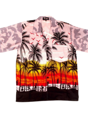 Men's Hawaiian Shirt 'SUNSET GREY'