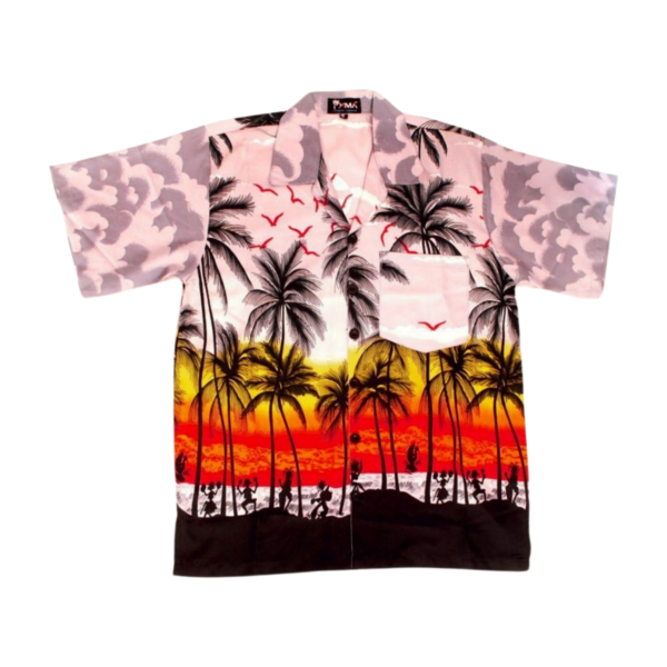 Men's Hawaiian Shirt 'SUNSET GREY'