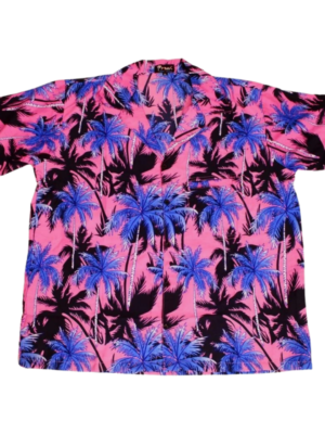 Men's Hawaiian Shirt 'PALM PINK'