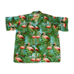 Men's Hawaiian Shirt 'FLAMINGO GREEN'