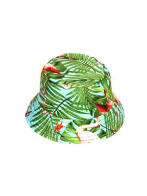 Hawaiian Bucket Hat 'FLEMINGO GREEN'