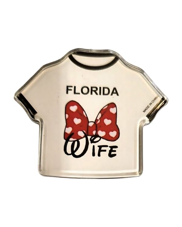 Florida Family Magnet - "Wife & Red Bow"