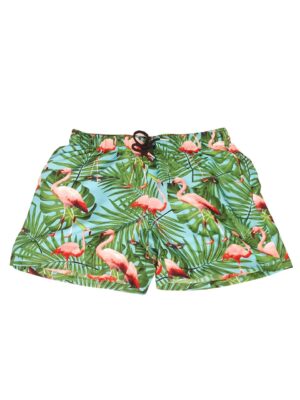 Men's Hawaiian Shorts 'FLAMINGO GREEN'