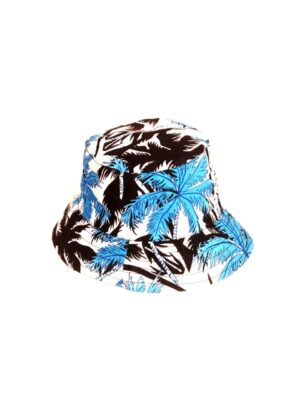 Hawaiian Bucket Hat 'PALM WHITE'