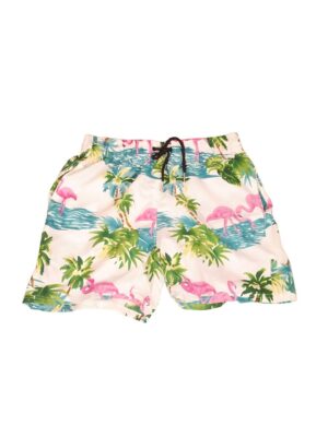 Men's Hawaiian Shorts 'FLAMINGO WHITE'