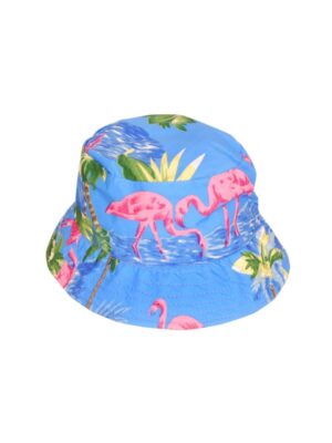 Hawaiian Bucket Hat 'FLAMINGO AQUA'