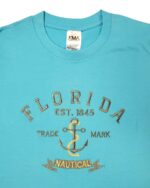 Embroidery T-shirt Florida Nautical Anchor Pool