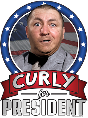 Curly for President Decal / Transfer